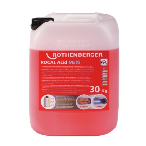 Detartrant pentru cupru, otel, inox, aluminu, fonta, plastic Rothenberger ROCAL Acid Multi, 30 kg