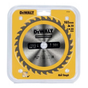 Disc Dewalt DT1935 pentru fierastrau circular, D 165x20x2.4 mm, 30 dinti, pentru utilizare generala, seria Dewalt Construction - Img 2