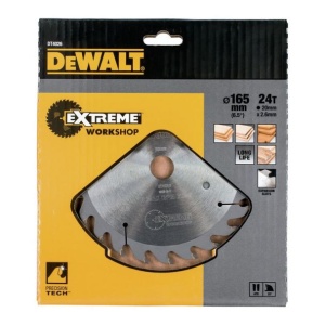 Disc Dewalt DT4026 pentru fierastrau circular, D 165x20x2.6 mm, 24 dinti, pentru utilizare universala, seria Extreme - Img 2