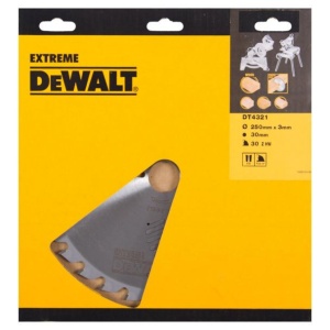 Disc Dewalt DT4321 pentru fierastrau circular, D 250x30x3.0 mm, 30 dinti, pentru taiere universala, seria Extreme - Img 2