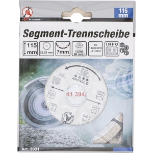 Disc diamantat BGS 3931 - 115x22.2 mm, pentru materiale de constructii - Img 3