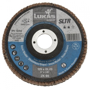 Disc Lamelar pentru Slefuit Metal/Inox 125x22.23 Gr.60