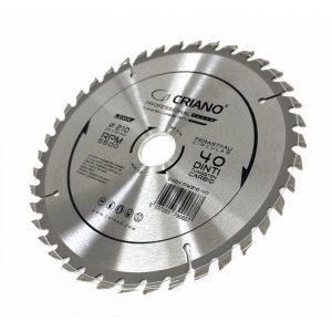 Disc Premium TCT - panza de fierastrau circular pentru taiat lemn, 210x30/25,4/20 cu 40 dinti din carbura de tungsten (vidia) - DXDY.PW210-40 - Img 2