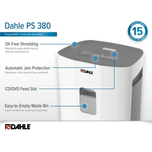 Distrugător documente cross-cut 15 foi Dahle Paper SAFE 380 - Img 6