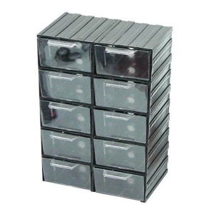 DULAP PLASTIC 213X304X125MM / 10 SERTARE TRANSPARENTE - Img 1