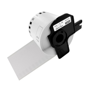 Etichete modul continuu DK-22205 albe 62mm x 30.48m suport plastic inclus compatibile Brother DK-22205 DK22205