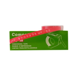 Etichete Omega roz 9mm x 3m compatibile Dymo Omega Junior 520105 - Img 2