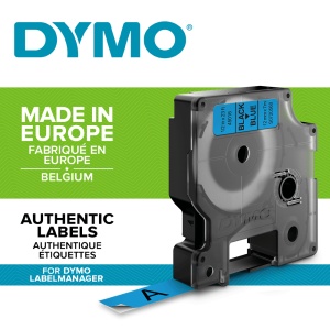 Etichete standard 12mm x 7m negru albastru DYMO LabelManager D1 S0720560 45016 - Img 2