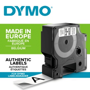 Etichete standard 24mm x 7m negru alb DYMO LabelManager D1 S0720930 53713 - Img 2