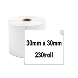 Etichete termice 30 x 30 mm plastic alb pentru imprimanta AIMO Phomemo M110 M200 M220 220 etichete - Img 2