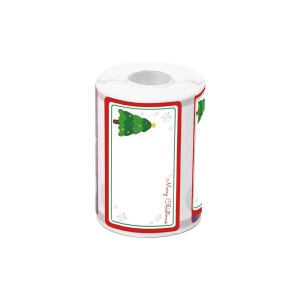 Etichete termice 50 x 30 mm model Brad Craciun pentru imprimanta AIMO Phomemo M110 M200 M220 230 etichete - Img 2