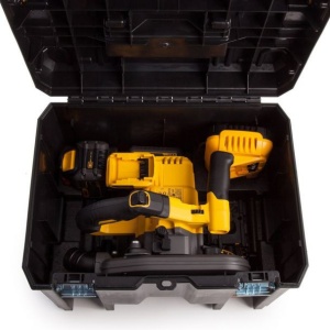Fierastrau circular Dewalt DCS520T2 cu acumulatori 54 V Li-Ion XR 6.0 Ah, cu ghidaj, diametru panza 165 mm, in valiza TSTAK - Img 4