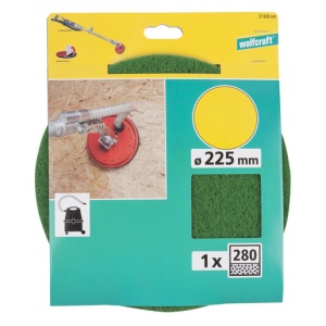 Foaie abraziva Wolfcraft 3168000, prindere velcro, pentru lemn si placi OSB, D 225 mm, P280 - 1 buc - Img 3