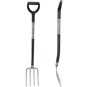 Furca pentru sapat, 1.2 kg, 1130 mm, alba, Light, Fiskars