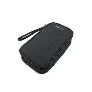 Geantă Tellur pentru organizare cabluri și accesorii, 21 x 12,5 x 6 cm, poliester, negru - Img 4