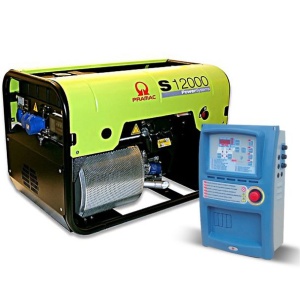 Generator de curent pe benzina PRAMAC S12000_CONN_DPP_AVR_AMF, portabil, monofazat, 11.9 kVA, panou de automatizare - Img 1