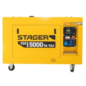 Generator profesional Stager YDE15000TA-TA3, 11.5 kW, DualPower 230-400V, insonorizat, diesel, 3000rpm, pornire electrica - Img 5