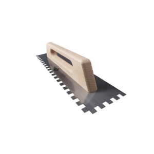 Gletiera dintata cu maner din lemn 48cm, 12x12mm - RUBI-73973 - Img 2