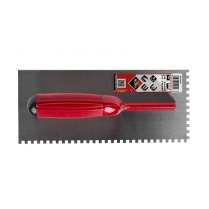 Gletiera dintata cu maner plastic 28cm, 6x6mm - RUBI-25903 - Img 2