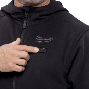 Hanorac incalzit Milwaukee HEXON, negru, M12 HHBL5-0, marimea 3XL - Img 4