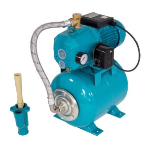 Hidrofor cu pompa de mare adancime Wasserkonig WKE20-36/19H, putere 900 W, debit 2500 l/h, inaltime refulare 40 m, aspiratie 20 m, vas de expansiune 19 litri - Img 2