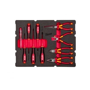 INSERTIE SPUMA PACKOUT CU 10 SCULE PENTRU ELECTRICIENI