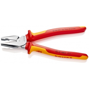 KNIPEX 02 06 225 Patenti Combi cu parghie mare izolate, cu manere multicomponent, testate VDE cromat 225 mm - Img 2
