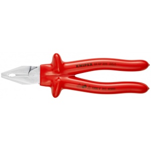 KNIPEX 02 07 225 Patenti Combi cu parghie mare izolat prin imersie, testat de VDE cromat 225 mm - Img 3