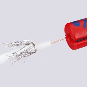 KNIPEX 16 60 100 SB Dezizolator pentru cabluri coaxiale universal 100 mm, cabluri coaxiale 4,8 - 7,5 cabluri rotunde 3 x 0,75 mm² - Img 5