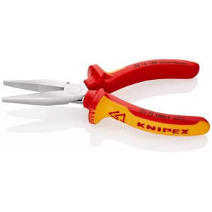 KNIPEX 30 16 160 Patent cu cioc lung izolate, cu manere multicomponent, testate VDE cromat 160 mm - Img 2