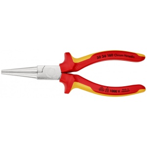 KNIPEX 30 36 160 Patent cu cioc lung izolate, cu manere multicomponent, testate VDE cromat 160 mm - Img 3