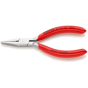 KNIPEX 37 13 125 Clește de prindere pentru mecanică fină acoperite cu plastic cromat 125 mm