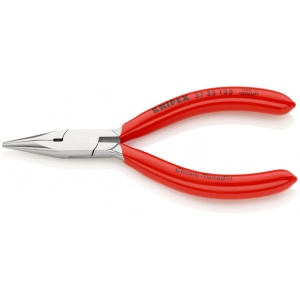 KNIPEX 37 33 125 Clește de prindere pentru mecanică fină acoperite cu plastic cromat 125 mm