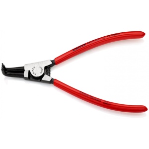 KNIPEX 46 21 A21 clește pentru inele de siguranță pentru inele exterioare pe axuri acoperite cu plastic vopsit negru 170 mm - Img 1