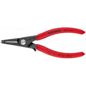 KNIPEX 48 31 J1 clește de precizie pentru inele de siguranță pentru inele interioare cu alezaje cu protecţie la supraîntindere acoperit cu material plastic aderent bonderizat în culoarea gri 140 mm - Img 3