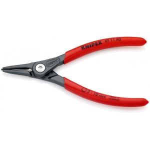 KNIPEX 49 11 A0 clește de precizie pentru inele de siguranță pentru inele exterioare pe axuri acoperit cu material plastic aderent bonderizat în culoarea gri 140 mm - Img 2