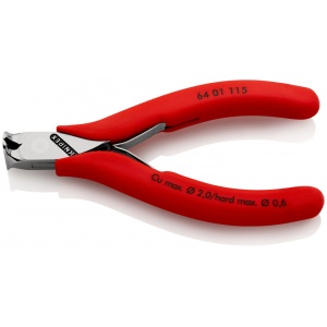 KNIPEX 64 01 115 Tăietor frontal pentru instalații electronice acoperit cu material plastic aderent 115 mm - Img 1