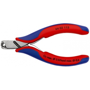 KNIPEX 64 02 115 Tăietor frontal pentru instalații electronice cu manşoane multicomponent 115 mm - Img 3