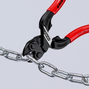 KNIPEX 71 31 160 CoBolt® S Tăietor compact pentru bolțuri cu degajare în muchia de tăiere acoperite cu plastic vopsit negru 160 mm - Img 7
