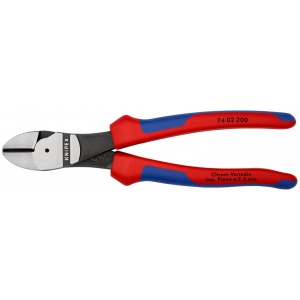 KNIPEX 74 02 200 Șfic de forță cu manşoane multicomponent vopsit negru 200 mm - Img 3