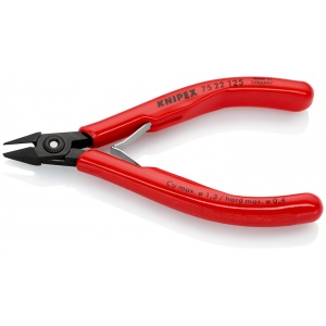 KNIPEX 75 22 125 Șfic pentru instalații electronice cu învelișuri din plastic brunat 125 mm - Img 3