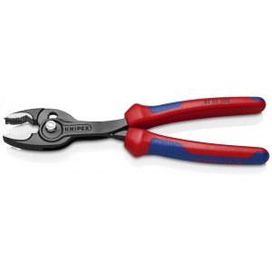 KNIPEX 82 02 200 TwinGrip Clești cu prindere frontală cu manşoane multicomponent vopsit negru 200 mm - Img 4