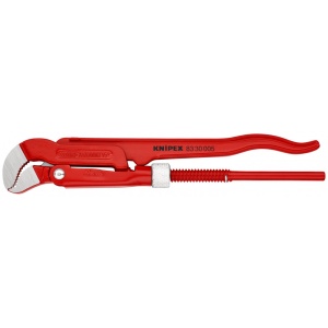 KNIPEX 83 30 005 Clește pentru țevi cu fălci încovoiate vopsit electrostatic în roșu 245 mm - Img 1