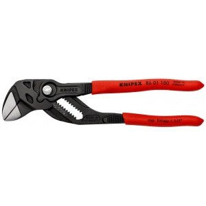 KNIPEX 86 01 180 Cheie de strângere Cleștele-cheie, clește și cheie într-o singură unealtă acoperite cu plastic bonderizat în culoarea gri 180 mm - Img 3