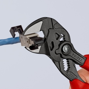 KNIPEX 86 02 180 Cheie de strângere Cleștele-cheie, clește și cheie într-o singură unealtă cu manşoane multicomponent bonderizat în culoarea gri 180 mm - Img 6