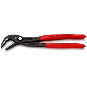 KNIPEX 87 51 250 Cobra® ES Cleşte pentru pompa de apă extra-slim acoperit cu material plastic aderent bonderizat în culoarea gri 250 mm - Img 2