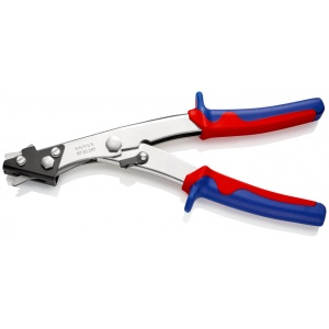 KNIPEX 90 55 280 Foarfece de tăiat tablă cu manşoane multicomponent nichelat 280 mm - Img 2