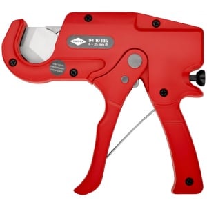 KNIPEX 94 10 185 Clește pentru tăiat țevi pentru țevi / tuburi din plastic (instalații electrice) 185 mm