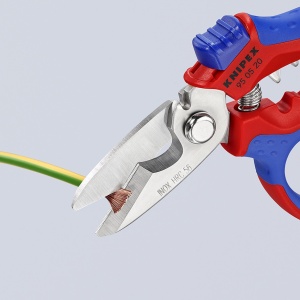 KNIPEX 95 05 20 SB Foarfecă pentru electricieni angulară cu braţe cu manşoane multicomponente, rigidizate cu fibră de sticlă 160 mm - Img 4