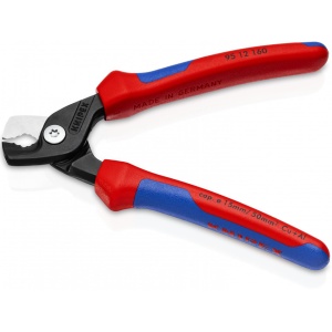 KNIPEX 95 12 160 StepCut Foarfece de tăiat cabluri cu manşoane multicomponent brunat 160 mm - Img 2
